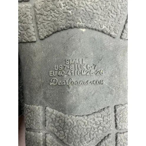 Dearfoams Mens Slipon Slippers Small 7/8 Gray Foam Insoles