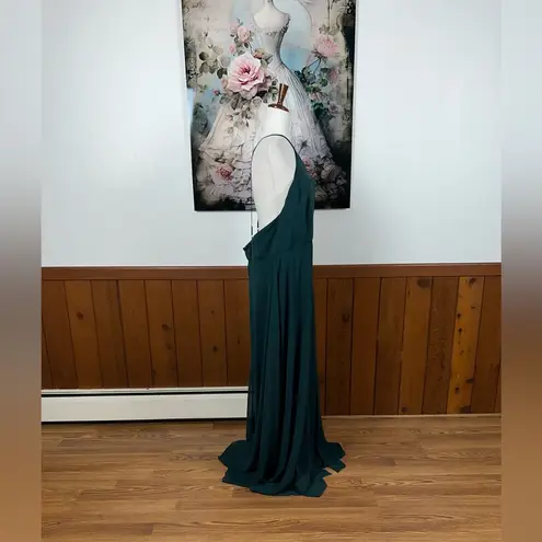 Pretty New Dessy Lovely Chiffon Bridesmaid Gown! Green Size undefined