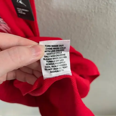 Ed Hardy Womens Retro Y2k Inspired Red Cobra Rib Tank Dress Size XL