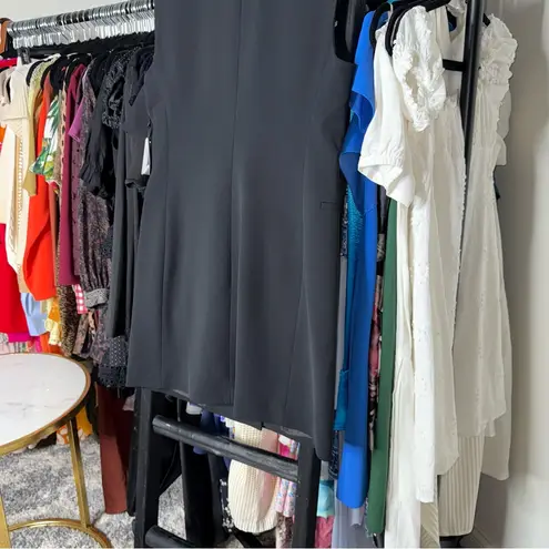 Red Valentino Black Knotted Twill Double