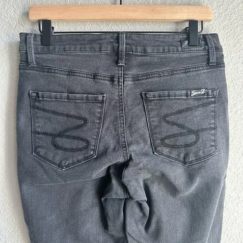 Seven7 🖤 Black Dark Gray Classic Skinny Jeans