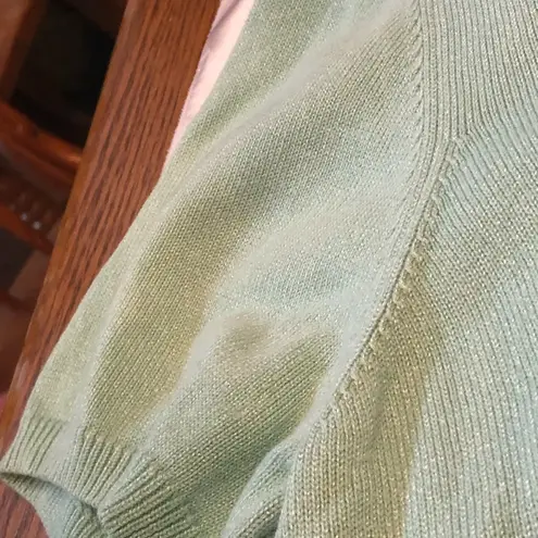 Alfred Dunner Vintage Floral Embellished Summer Sweater Size S