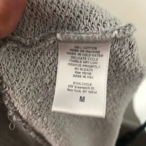 Soul Cycle Distressed Pullover Sweatshirt