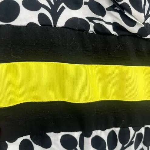 Van Heusen Y2K Babydoll Sleeveless Dress Sz 4 Preppy Office Leaf Midi Retro Mod