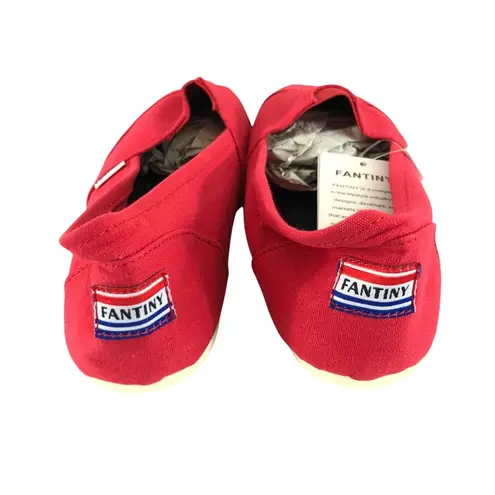 Fantiny Womens Espadrille Flats Slip On Canvas Red Size 42 US 10