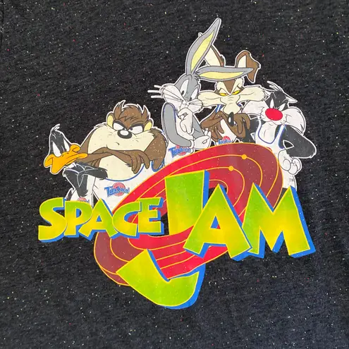 Warner Brothers Space Jam Black Confetti Tshirt Size Medium 