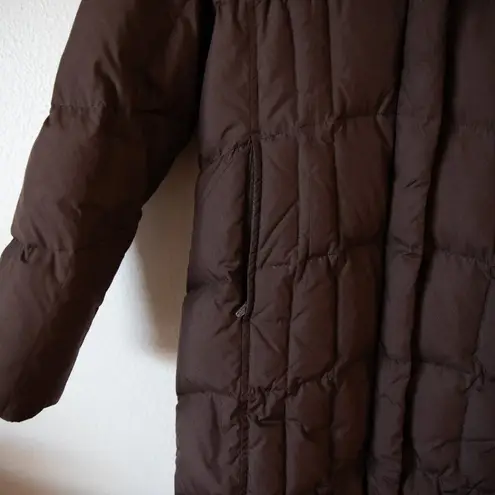 Eddie Bauer  Premium Goose Down Puffer Jacket Brown