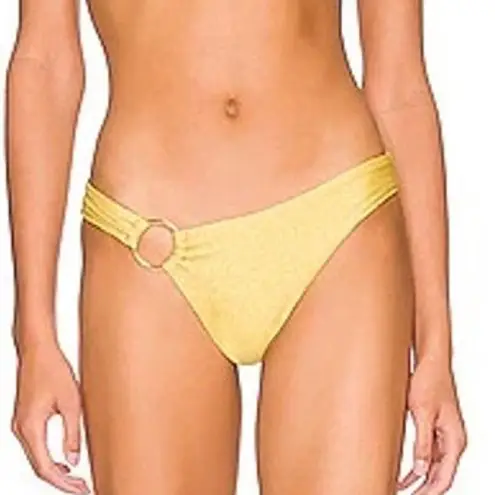 PQ SWIM PILYQ Swim Bottoms Size Small NWT Eden Ring Full Gold Coast Teeny Swim Yellow