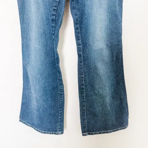 Vintage Y2K Laze Jeans Womens Low Rise Jeans Size S Blue Studded Flare Indie