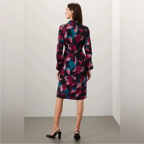 Donna Morgan Knot Detail Midi Dress Colorful