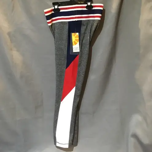 C&C California Yoga Capris Gray, Blue, Red, White
