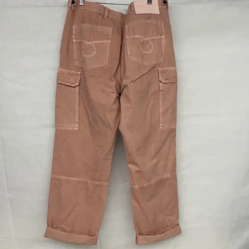 One Teaspoon sz 33 16 FREE PEOPLE  Cargo Motion Jeans Peach Pink 100% Cotton Pant