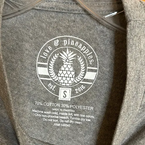 Love & Pineapples Gray Autumn T
