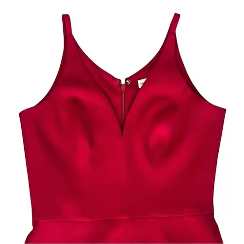 Dress the Population Women’s Iris Garnet Red SHORTENED Bodycon Mini Dress Sz XS