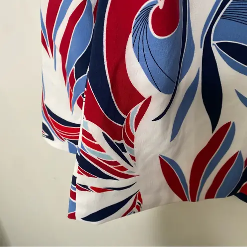 draper's & damon's NWOT Draper’s & Damon’s Pop Art Abstract Floral Blazer Red White and Blue Sz L