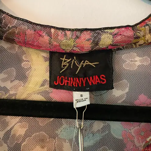 Johnny Was NWT Mazzy Shirtdress Wild Gardenia Night Boho Midi Women's size Small