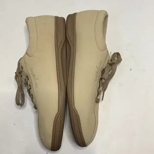 Easy Spirit Women Tan API Walking Comfort Lace Shoe Leather Sneaker S-032 Sz 10