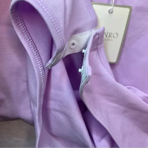 Sunro Collection Stretch Bodysuit in Light Purple with Snaps Size Large NEW!