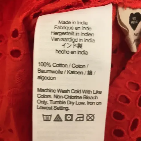 Madewell FINAL MARKDOWN  eyelet top small