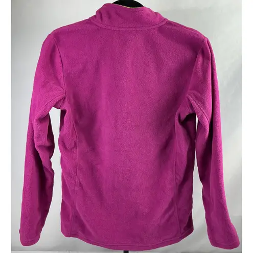 Camel Quarter Zip Pullover Fleece Jacket Womens Large Pink Neon Green Hiking