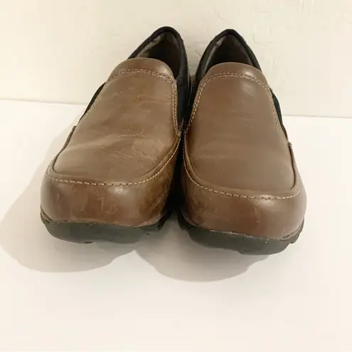 EastLand Sage Brown Leather Slip On Loafer Size 10M