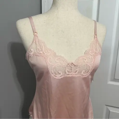 Vintage JC Penny USA Union Made Baby Pink Lace Camisole Size 34
