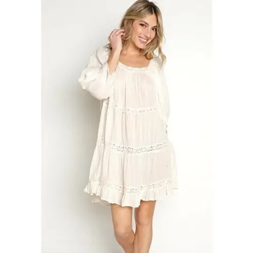 Jen's Pirate Booty Jen’s Pirate Booty Almond Peasant Mini Dress NWT Sz. S