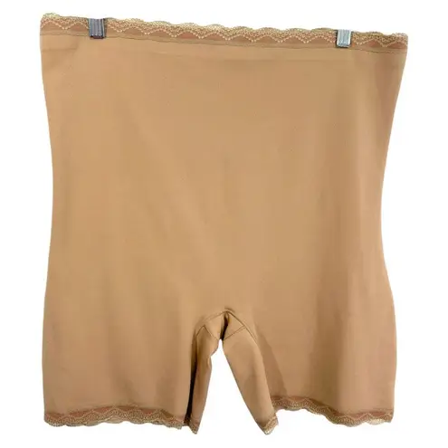 UnderWhere Luxury Collection Plus Size 3X Shapewear Support Shorts Beige 1103 Tan