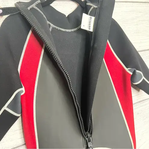 SWS Ski Warm 3.2 Classic Shorty Red & Black Wet Suit
