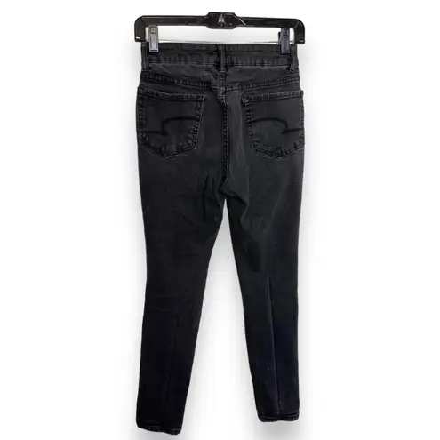 Time & Tru Womens Jeans Sz 6 Petite Black High Rise Skinny Denim 5 Pocket Style