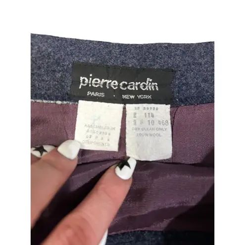 Pierre Cardin Vintage 100% Wool Skirt Size 10 Women’s Vintage Rare