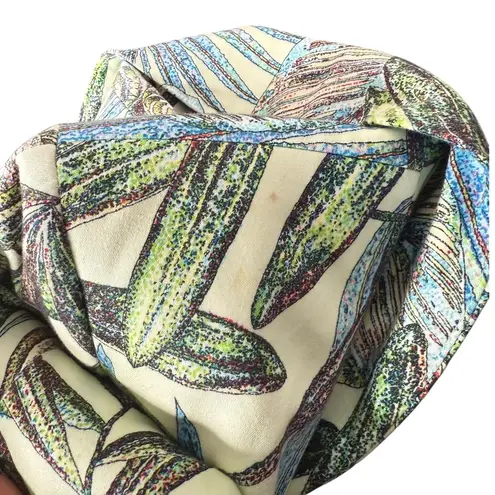 Harvé Benard Harve Benard Tropical‎ Print Blazer Jacket Size 6 Button Maximalist Green