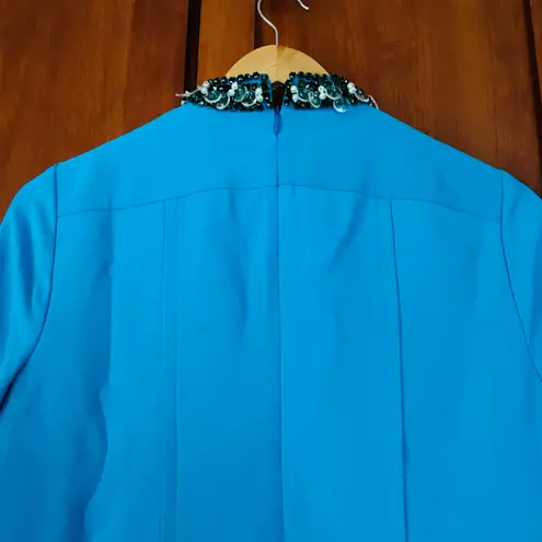 Tuckernuck Hoyt Crystal Embellished Dress Bright Blue Size Small NEW