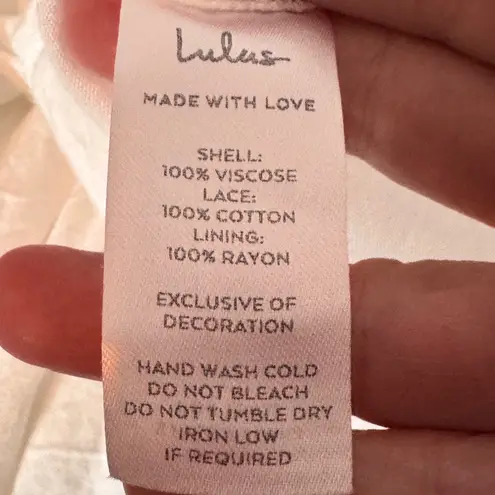 Lulu's Cream Halter baby doll farmhouse style top White Size M