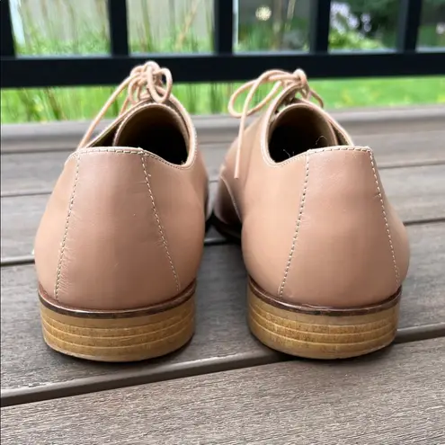 Evereve Everlane The Modern Oxford Blush Creme Leather Derby Shoes - Size 10.5