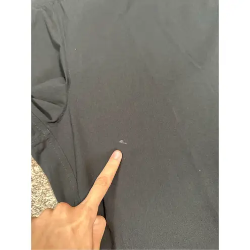 Calia Wide Leg Cropped Athletic Pants Pull on Elastic Waistband Black M Travel Size M