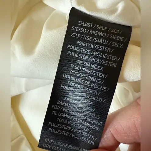 Milly Monroe Cady Pants Ecru Waist Tie Detail Lined Revolve NWT Size 0 MSRP $325