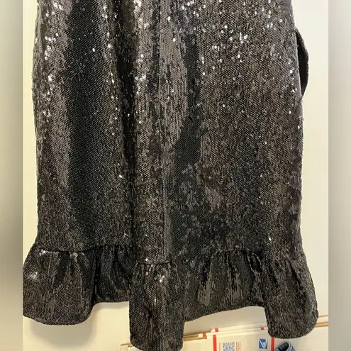 Likely Lilia Sequined Ruffle Cocktail Dress 6