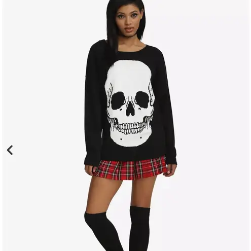 Tripp NYC Sz S Red Plaid Pleated Mini Skirt Y2K Punk Grunge Tartan Schoolgirl