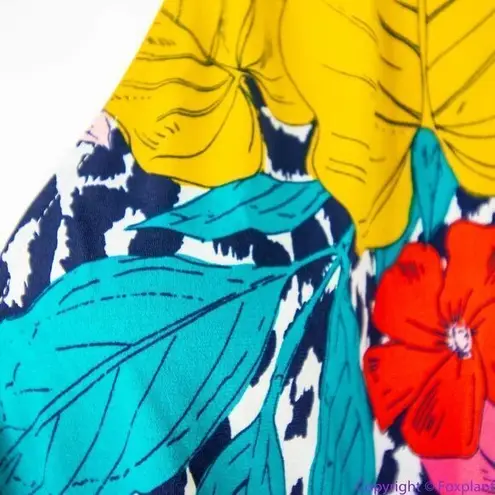 Leota Wild Tropics Justine Sleeveless Faux Wrap Dress, 1X