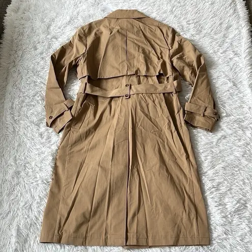 Reiss NWT Sophie Cotton blend Longline belted Women’s Trench Coat in Camel 8