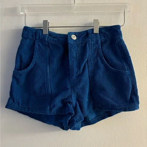 BDG Urban Outfitters  High Waisted Blue Corduroy Shorts Size Small