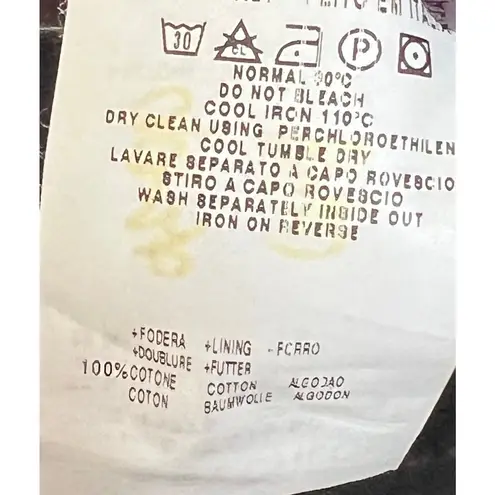 See By Chloe Chino Pants Womens 34 Black Wide Leg Cotton Linen Casual Modern