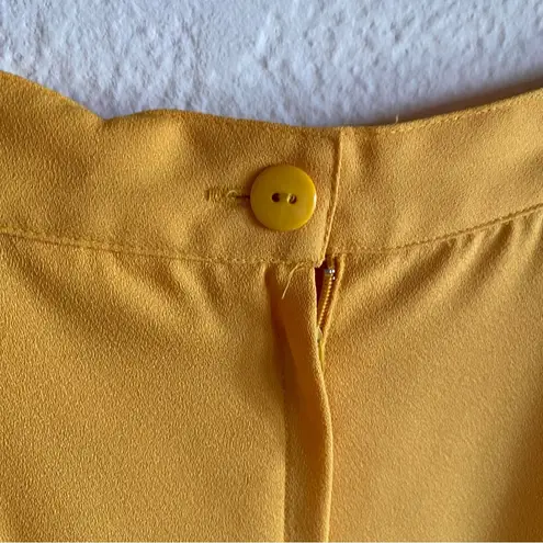 Butter yellow Polyester pencil skirt