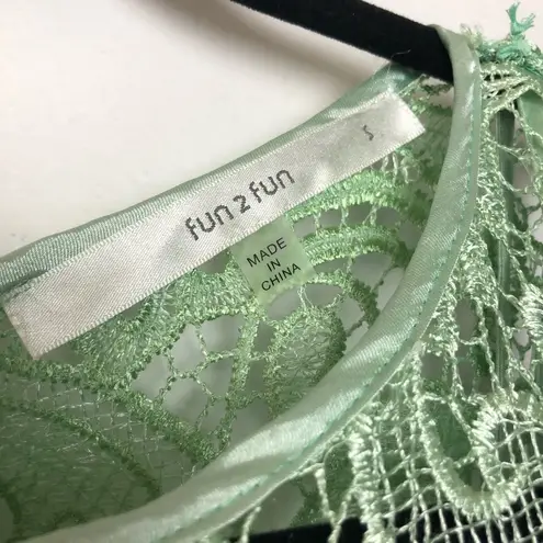 Fun 2 Fun Sleeveless Mint Lace Cocktail Dress