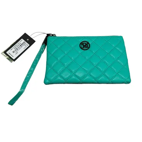 Badgley Mischka NWT! Diamond Green Quilted Clutch