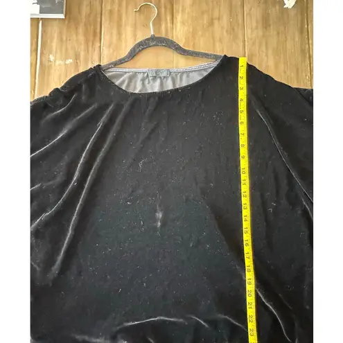 CP Shades Womens Black Velvet 1/4 Length Top SIZE XS