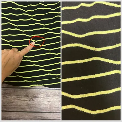 Fox High Speed Black Fluorescent Yellow Stripe Sleeveless Zipper Sundress Small