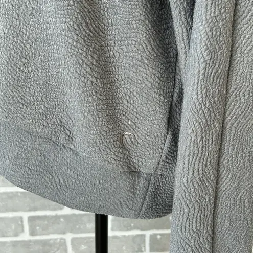 Zyia Active | Textured Hoodie Sweatshirt Gray | Womens Size XL