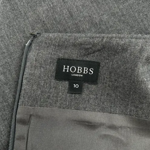 HOBBS LONDON Wool Dress Womens 6 Corpcore Office Professional Business Event Gray